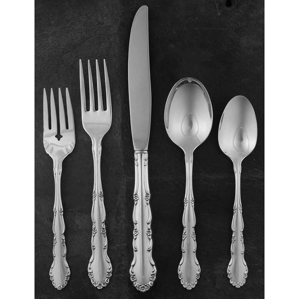 SET of 4 Teaspoons 1881 Rogers Oneida FLIRTATION Silver Plate